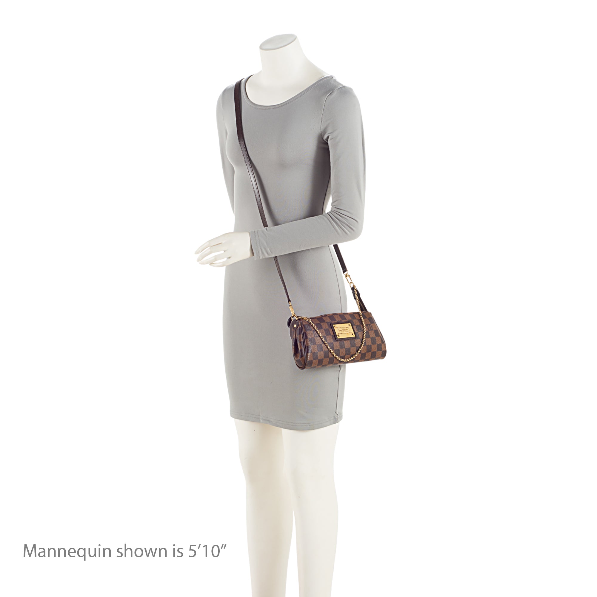 Louis Vuitton Damier Ebene Eva Clutch (SHF-qfvFo6)