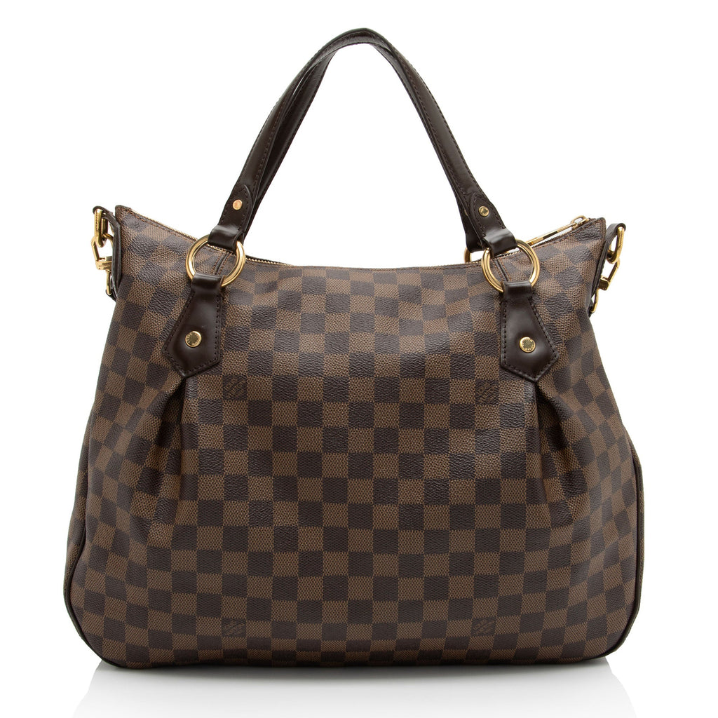 Louis Vuitton Damier Ebene Evora MM Shoulder Bag (SHF-iUlOcy)