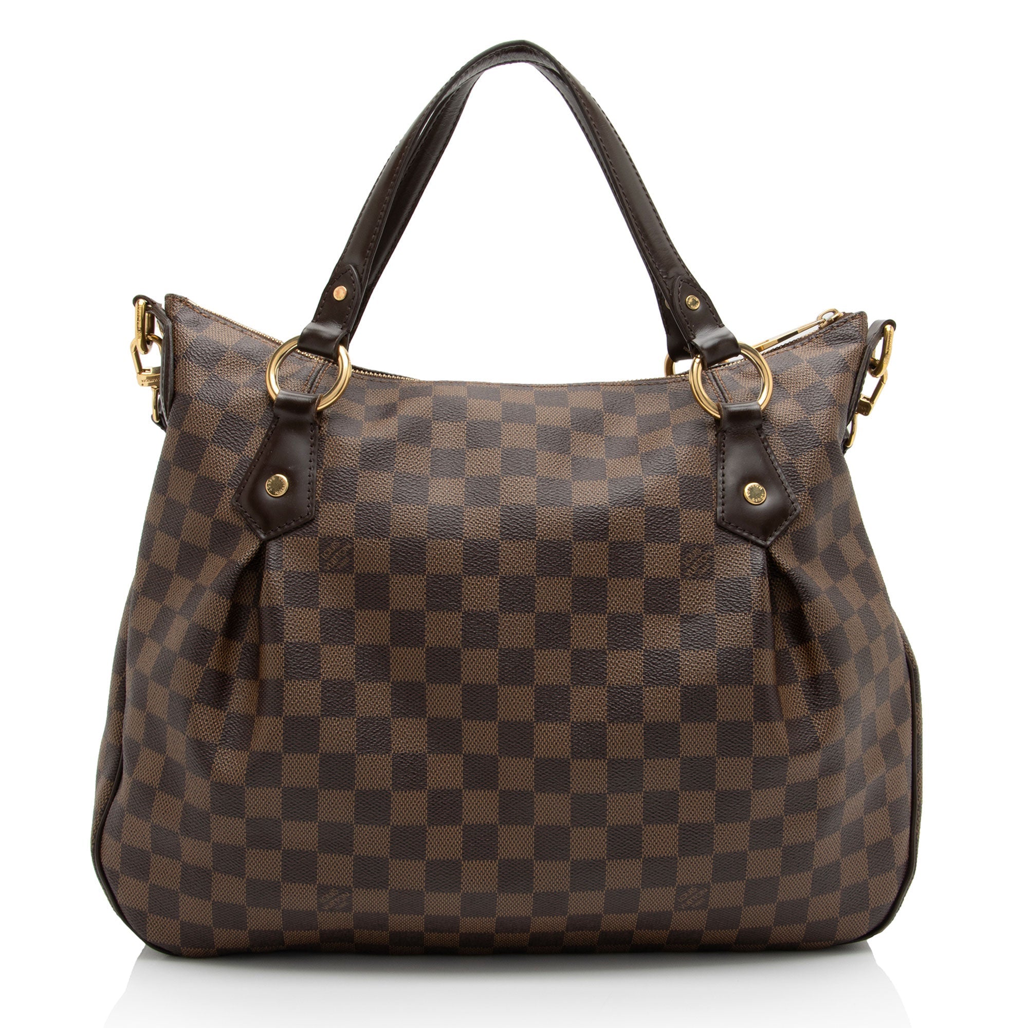 Louis Vuitton Damier Ebene Evora MM Shoulder Bag (SHF-iUlOcy)