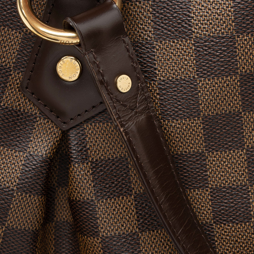 Louis Vuitton Damier Ebene Evora MM Shoulder Bag (SHF-iUlOcy)