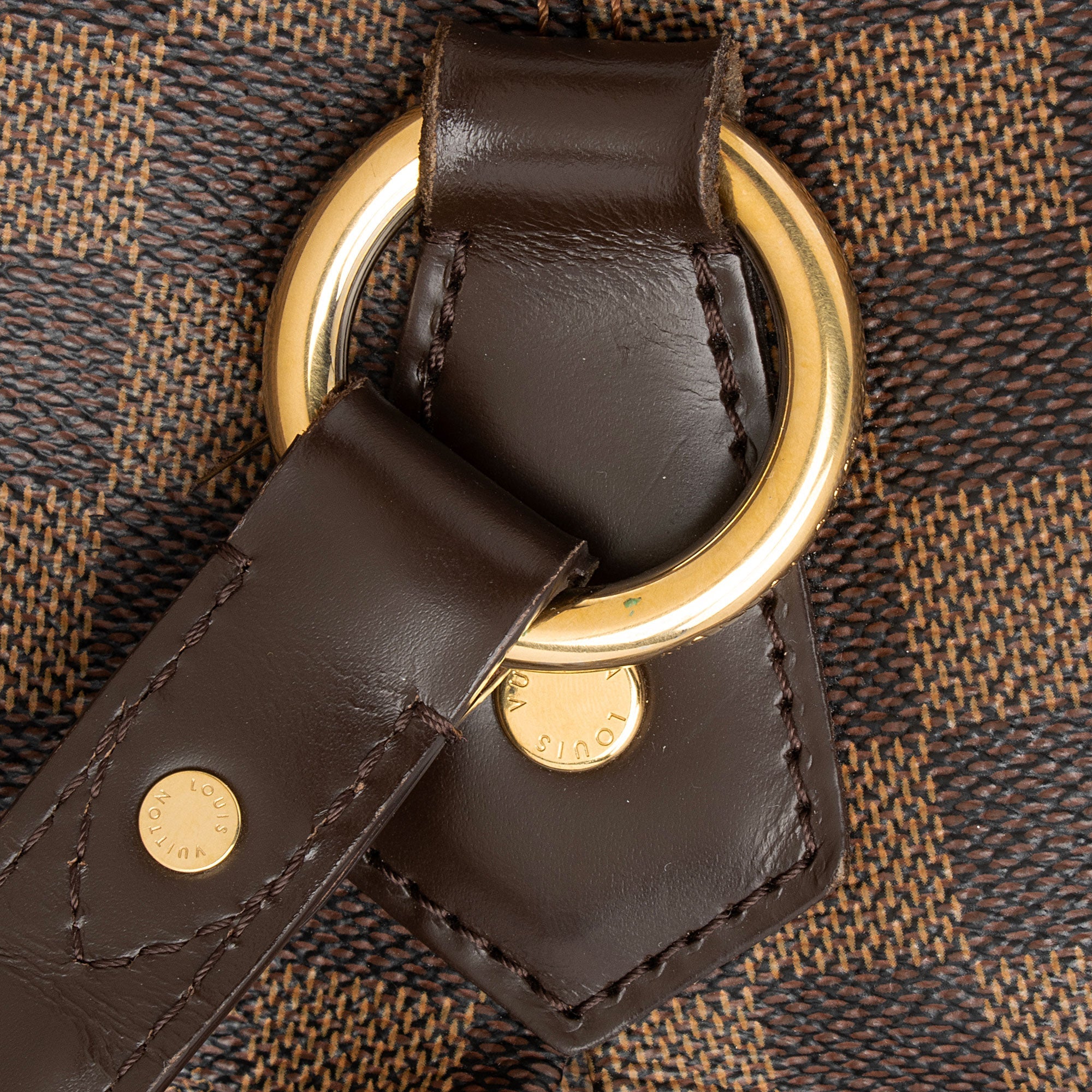 Louis Vuitton Damier Ebene Evora MM Shoulder Bag (SHF-iUlOcy)