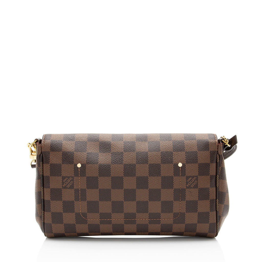 Louis Vuitton Damier Ebene Favorite MM Shoulder Bag
