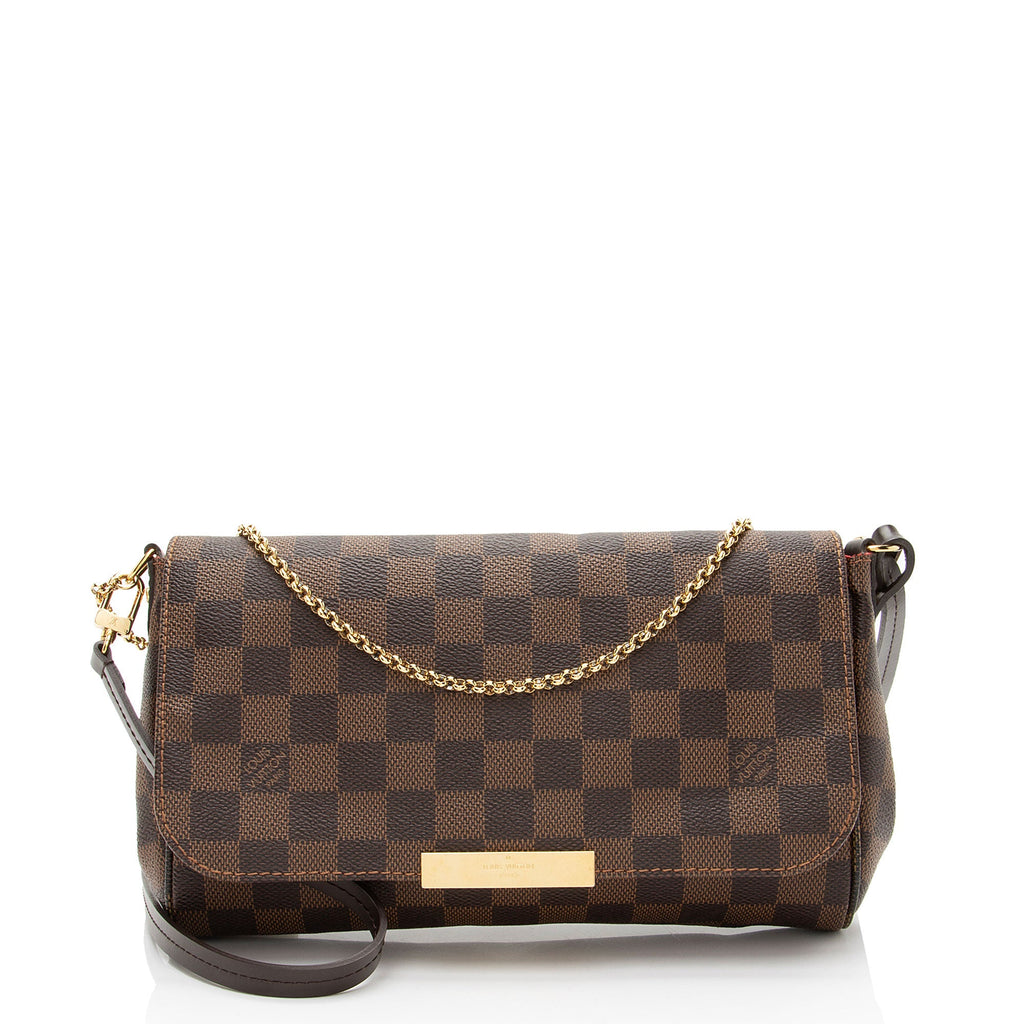 Louis Vuitton Damier Ebene Favorite MM Shoulder Bag