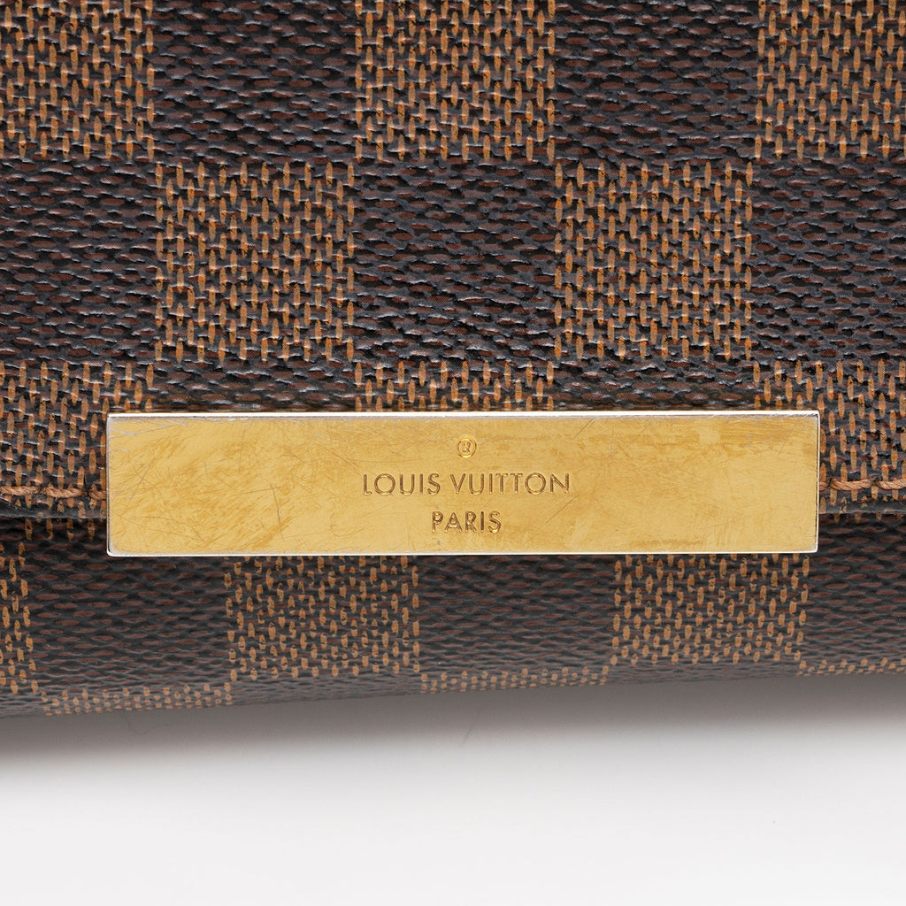 Louis Vuitton Damier Ebene Favorite PM Shoulder Bag (SHF-jGHVW8)