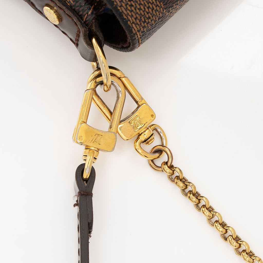 Louis Vuitton Damier Ebene Favorite PM Shoulder Bag (SHF-jGHVW8)