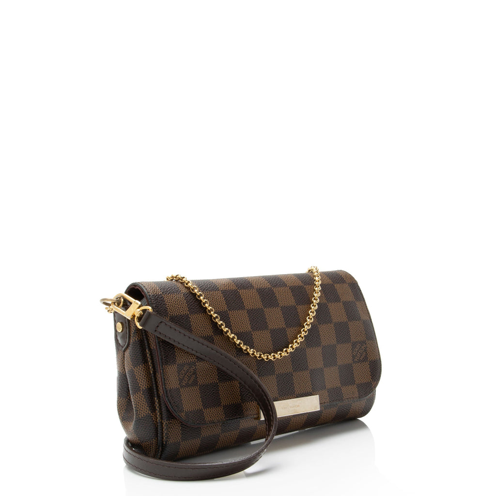 Louis Vuitton Damier Ebene Favorite PM Shoulder Bag
