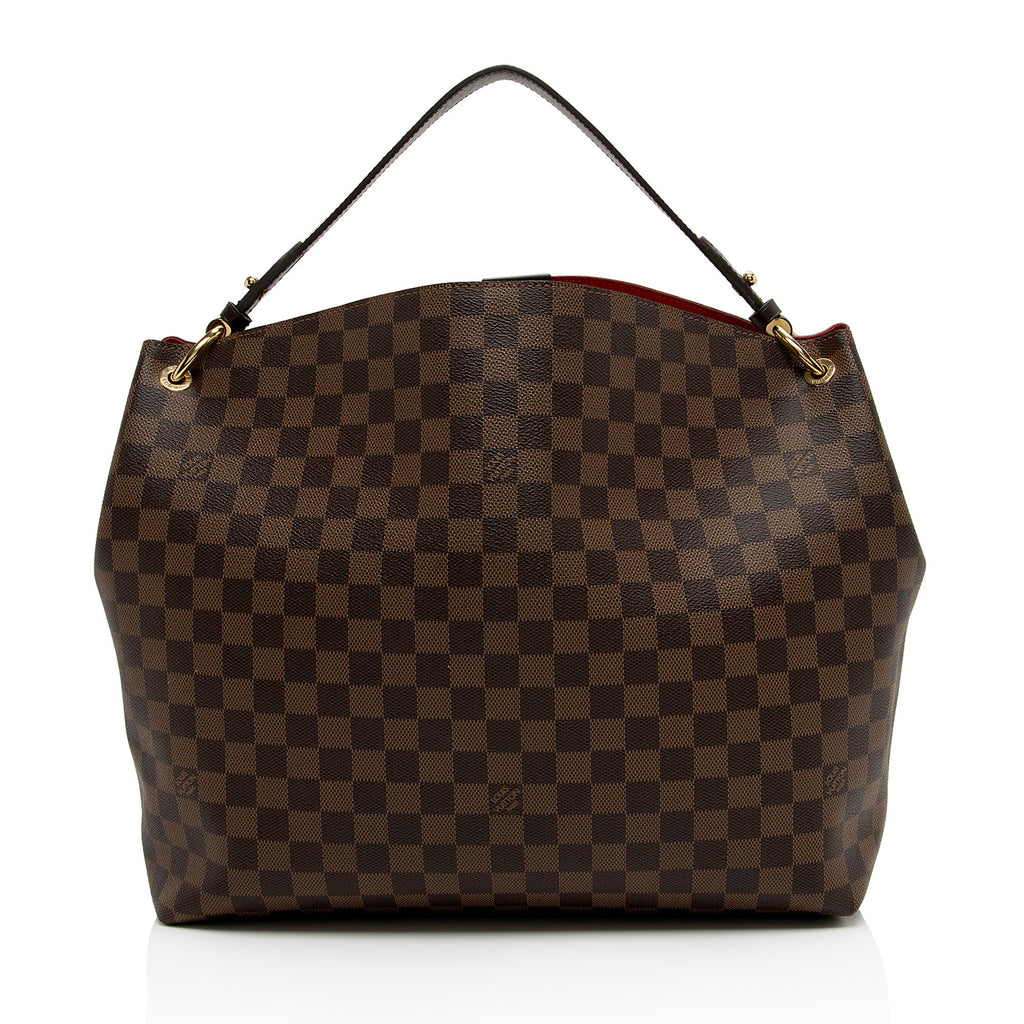 Louis Vuitton Damier Ebene Graceful MM Hobo (SHF-zUN7dc)