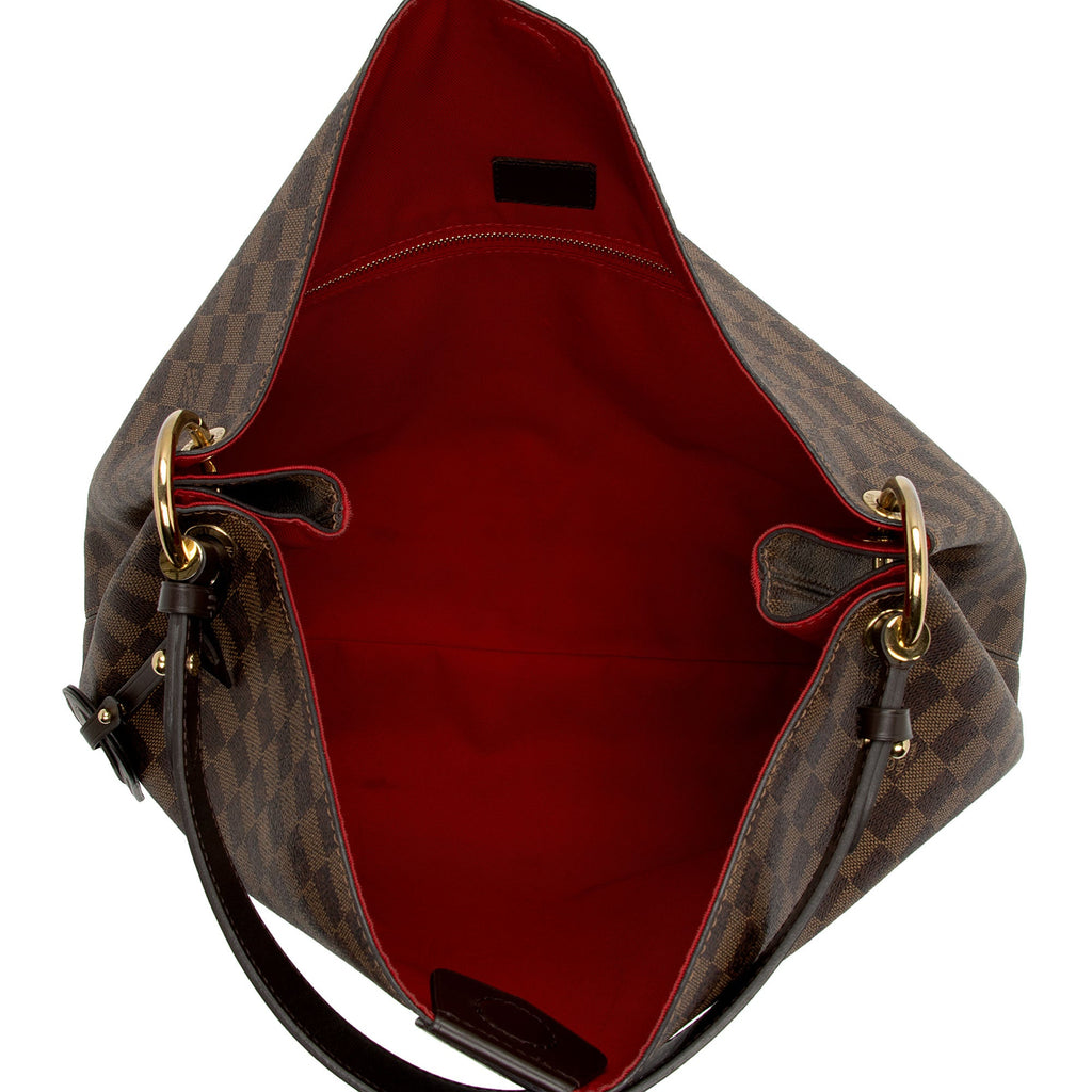 Louis Vuitton Damier Ebene Graceful MM Hobo (SHF-zUN7dc)