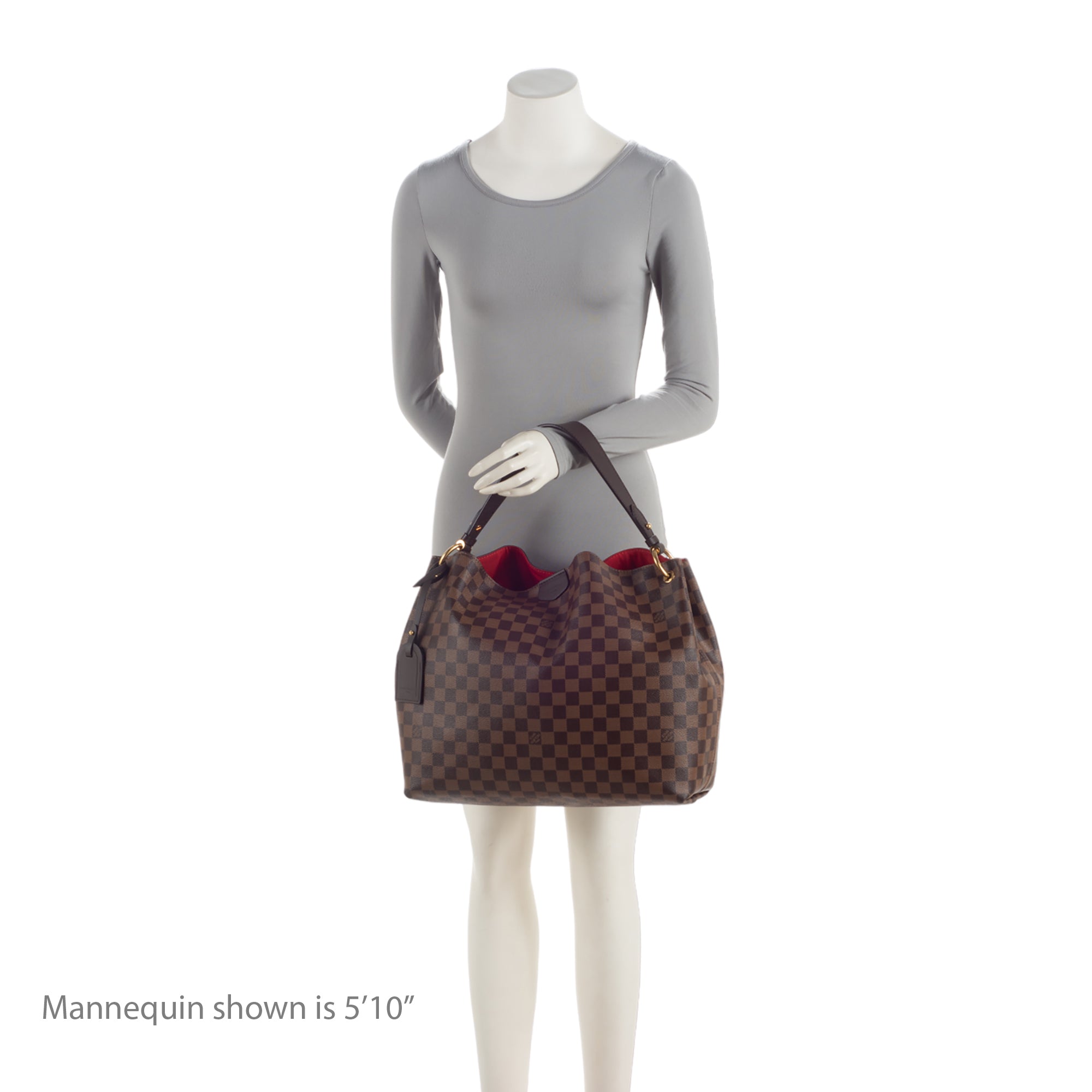 Louis Vuitton Damier Ebene Graceful MM Hobo (SHF-zUN7dc)