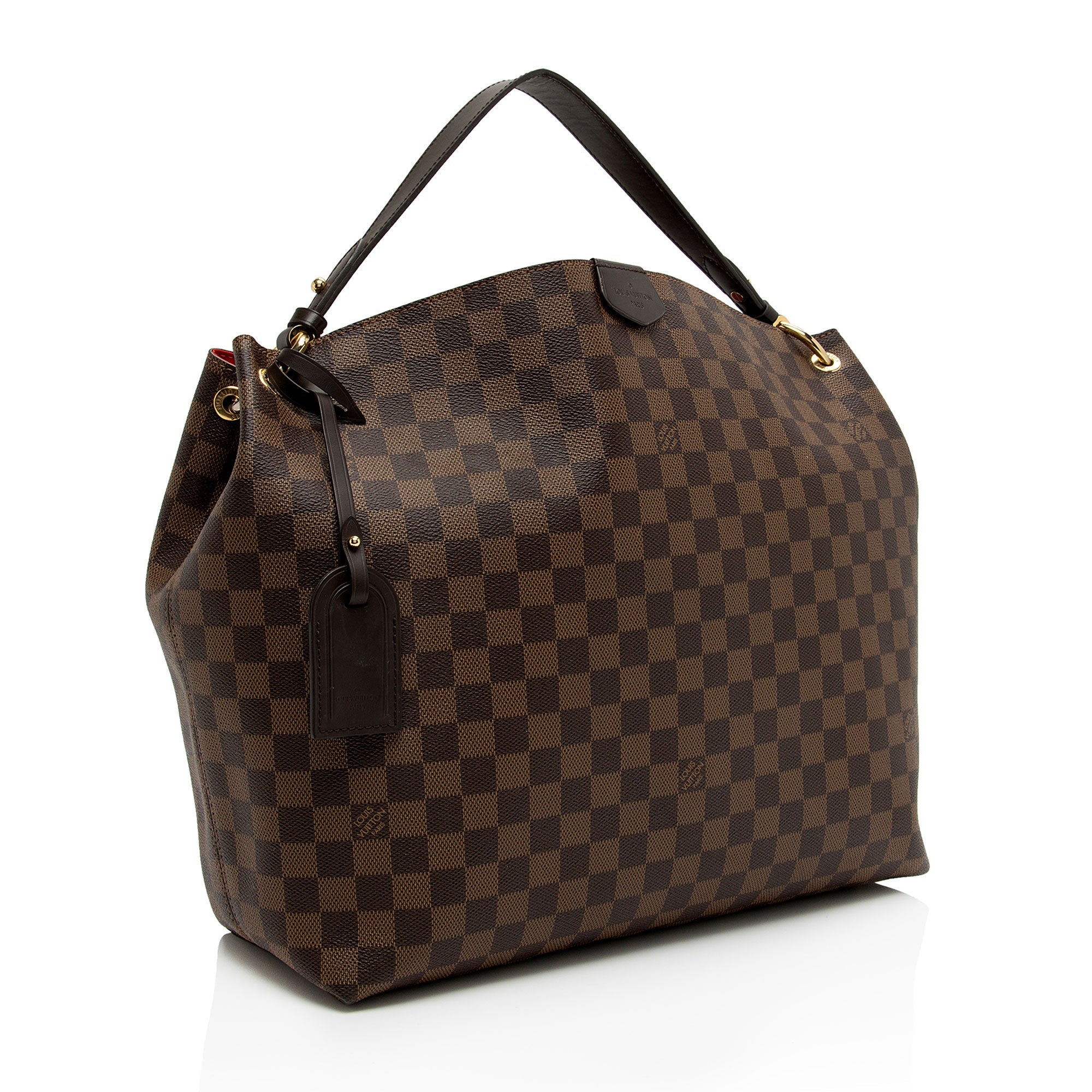 Louis Vuitton Damier Ebene Graceful MM Hobo (SHF-zUN7dc)