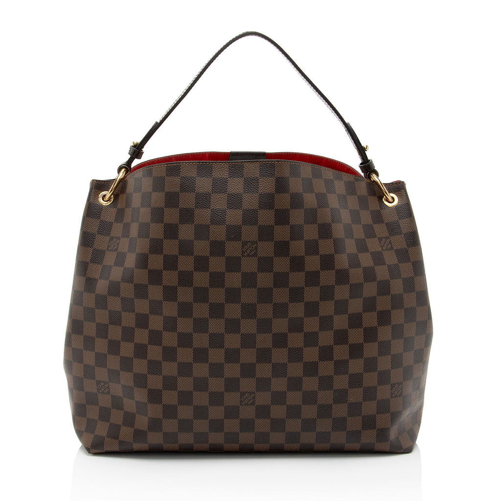 Louis Vuitton Damier Ebene Graceful MM Hobo (SHF-NqYGGJ)