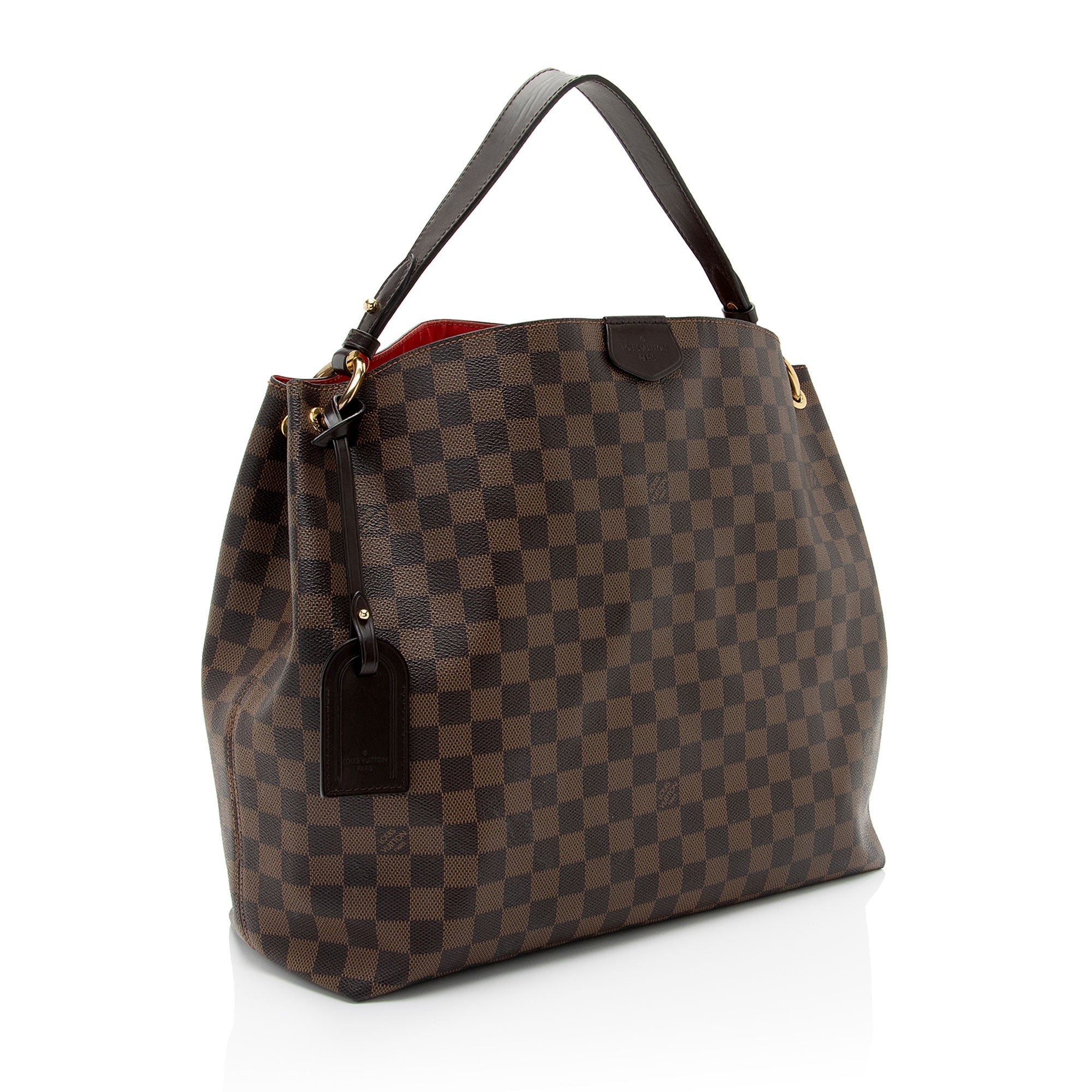 Louis Vuitton Damier Ebene Graceful MM Hobo (SHF-NqYGGJ)