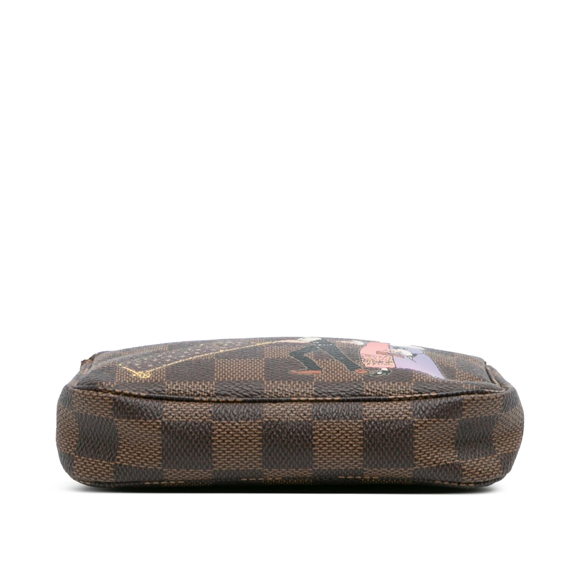 Louis Vuitton Damier Ebene Illustre Mini Pochette Accessories