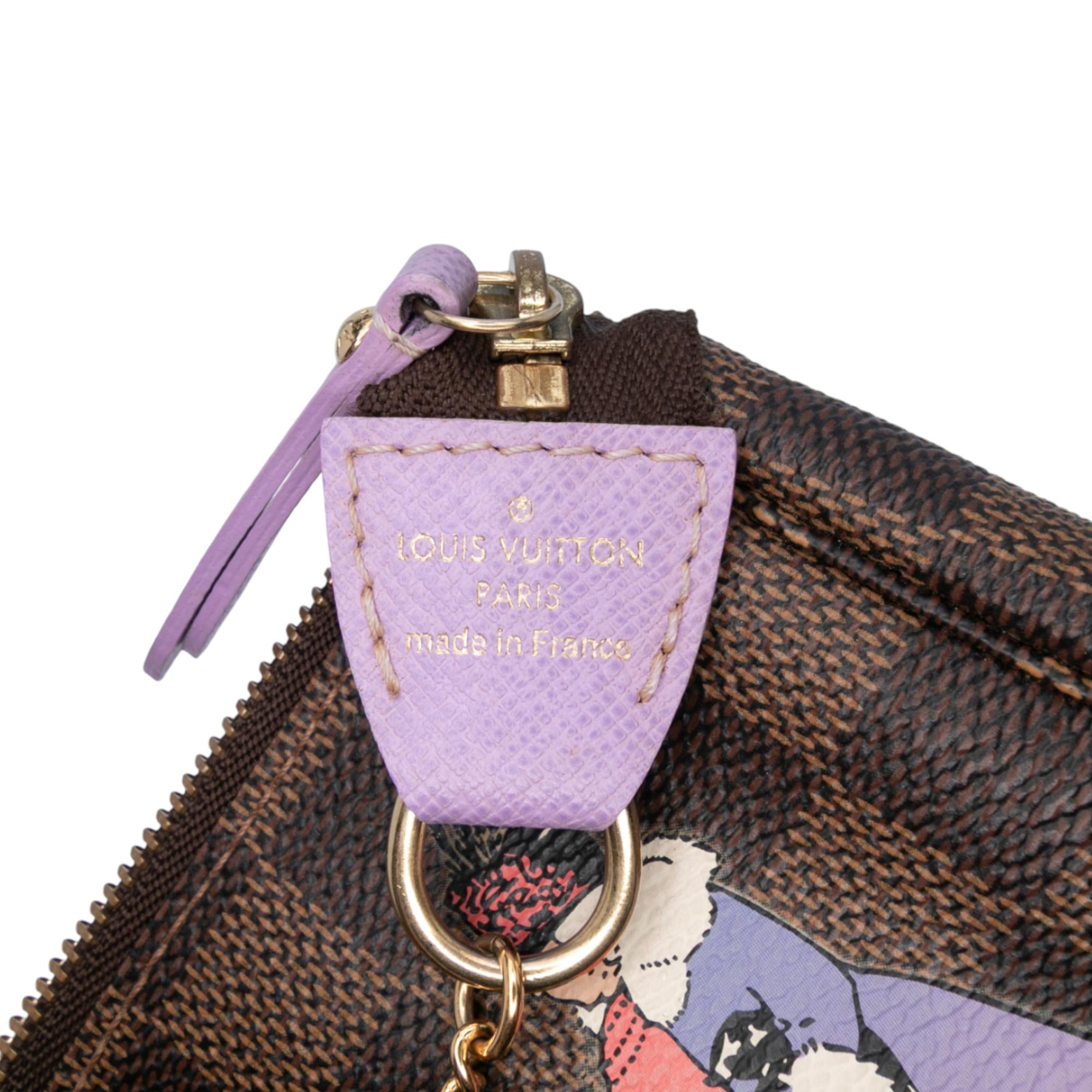 Louis Vuitton Damier Ebene Illustre Mini Pochette Accessories