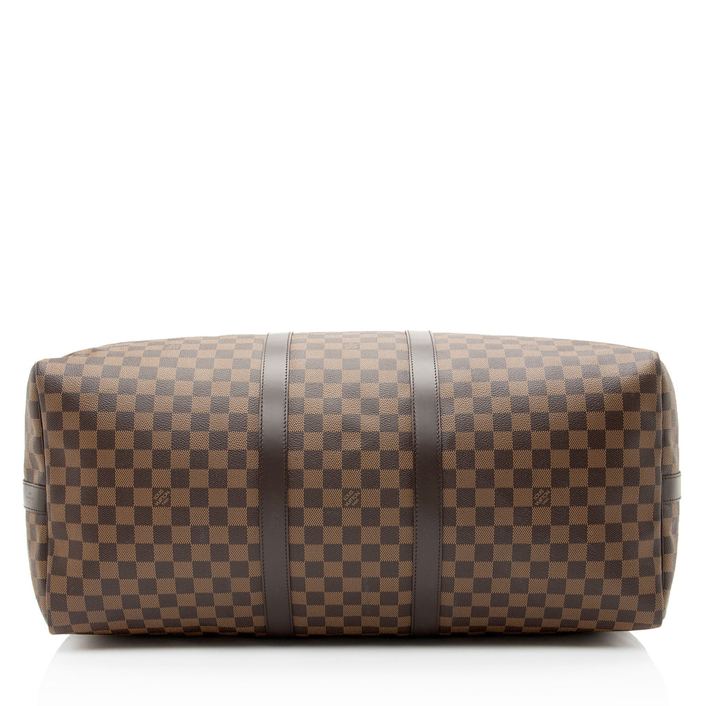 Louis Vuitton Damier Ebene Keepall Bandouliere 55 Duffle