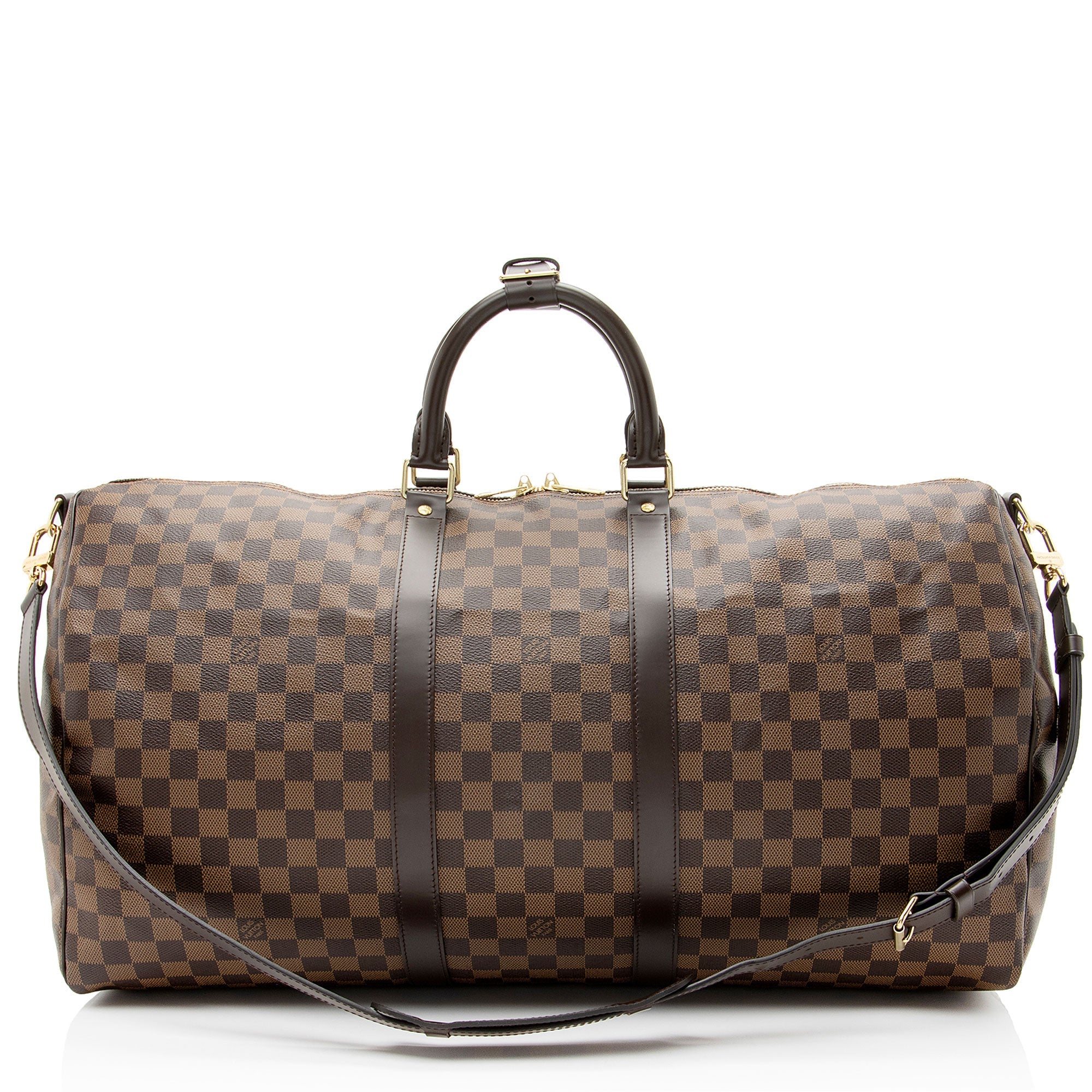 Louis Vuitton Damier Ebene Keepall Bandouliere 55 Duffle