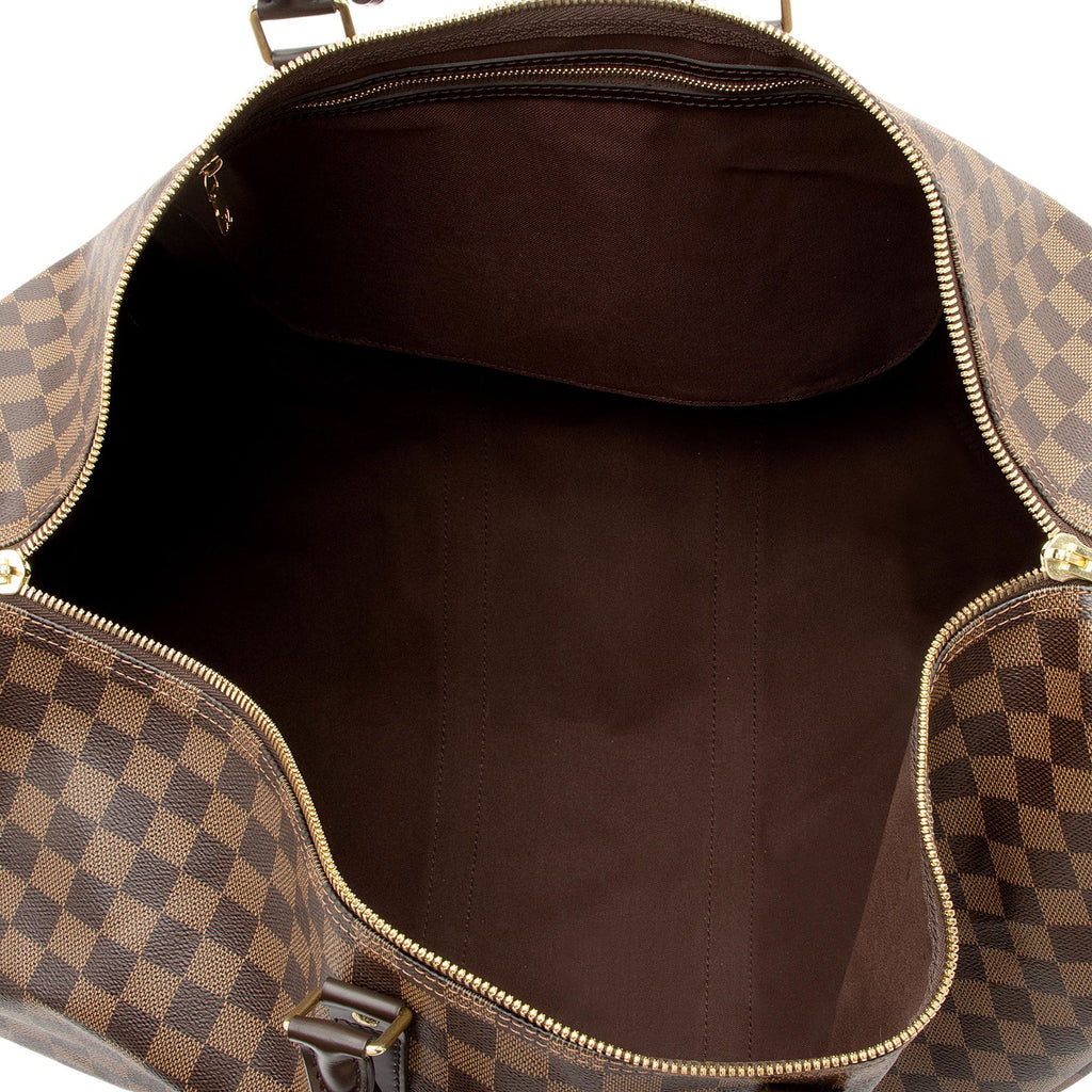Louis Vuitton Damier Ebene Keepall Bandouliere 55 Duffle