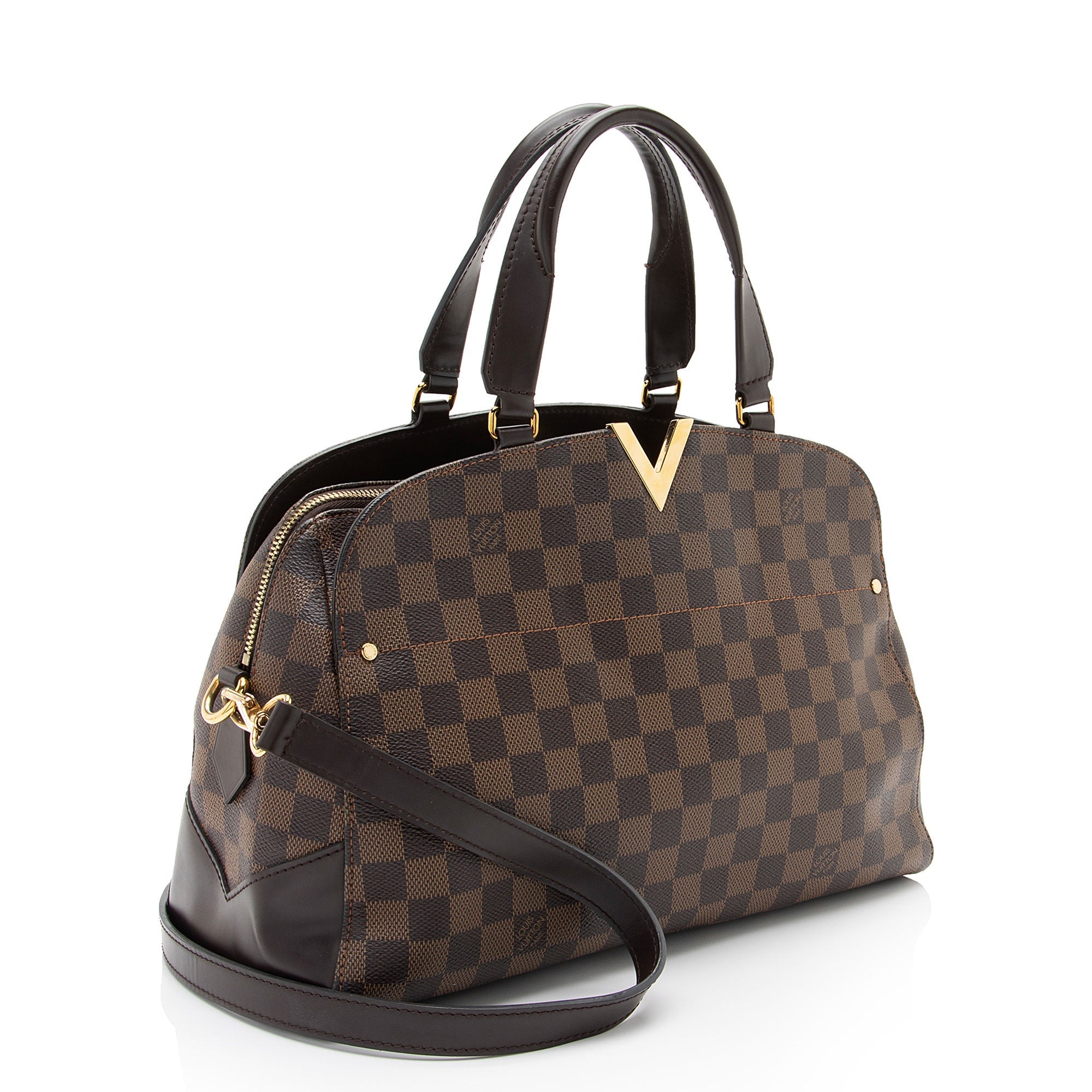 Louis Vuitton Damier Ebene Kensington Bowler Satchel