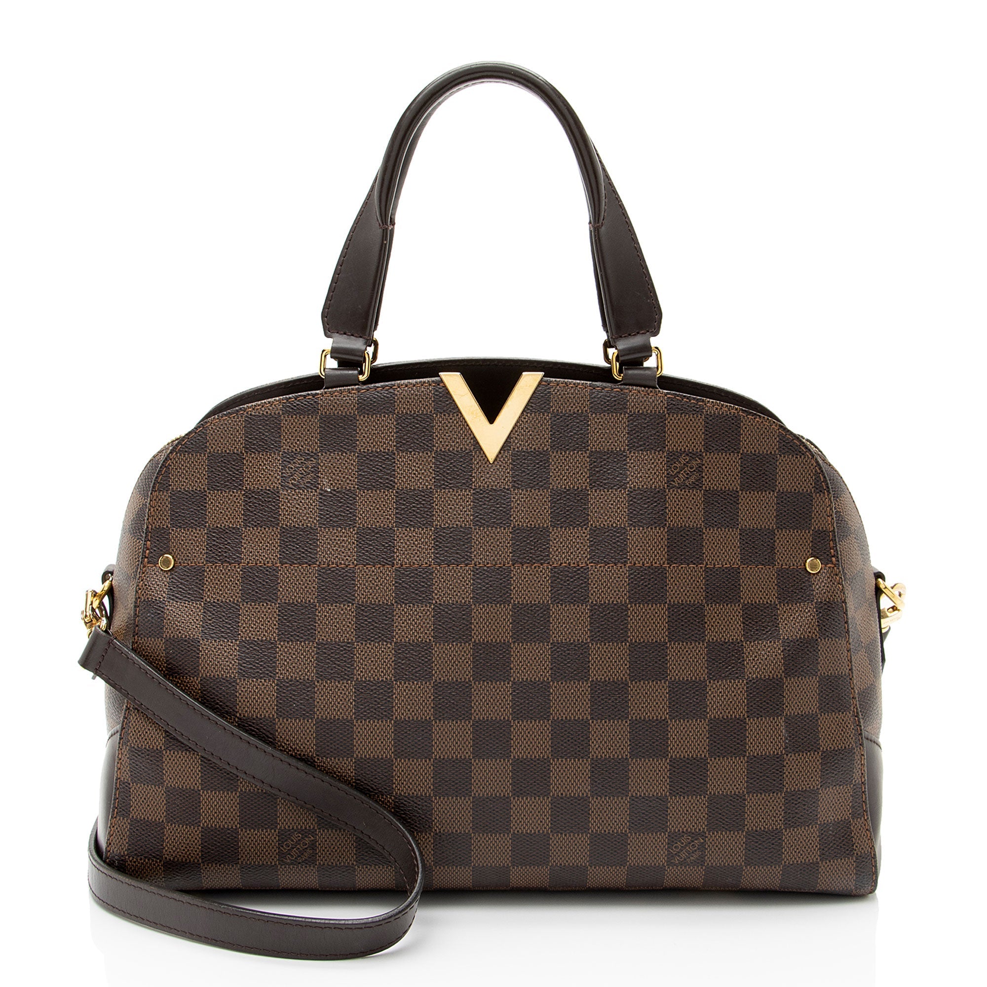Louis Vuitton Damier Ebene Kensington Bowler Satchel