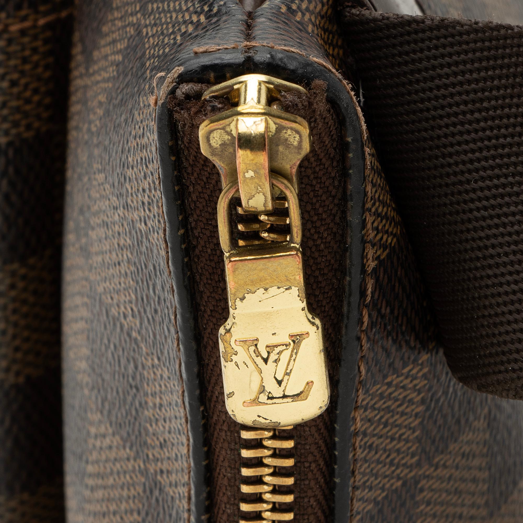 Louis Vuitton Damier Ebene Melville Crossbody Bag (SHF-a27JVY)