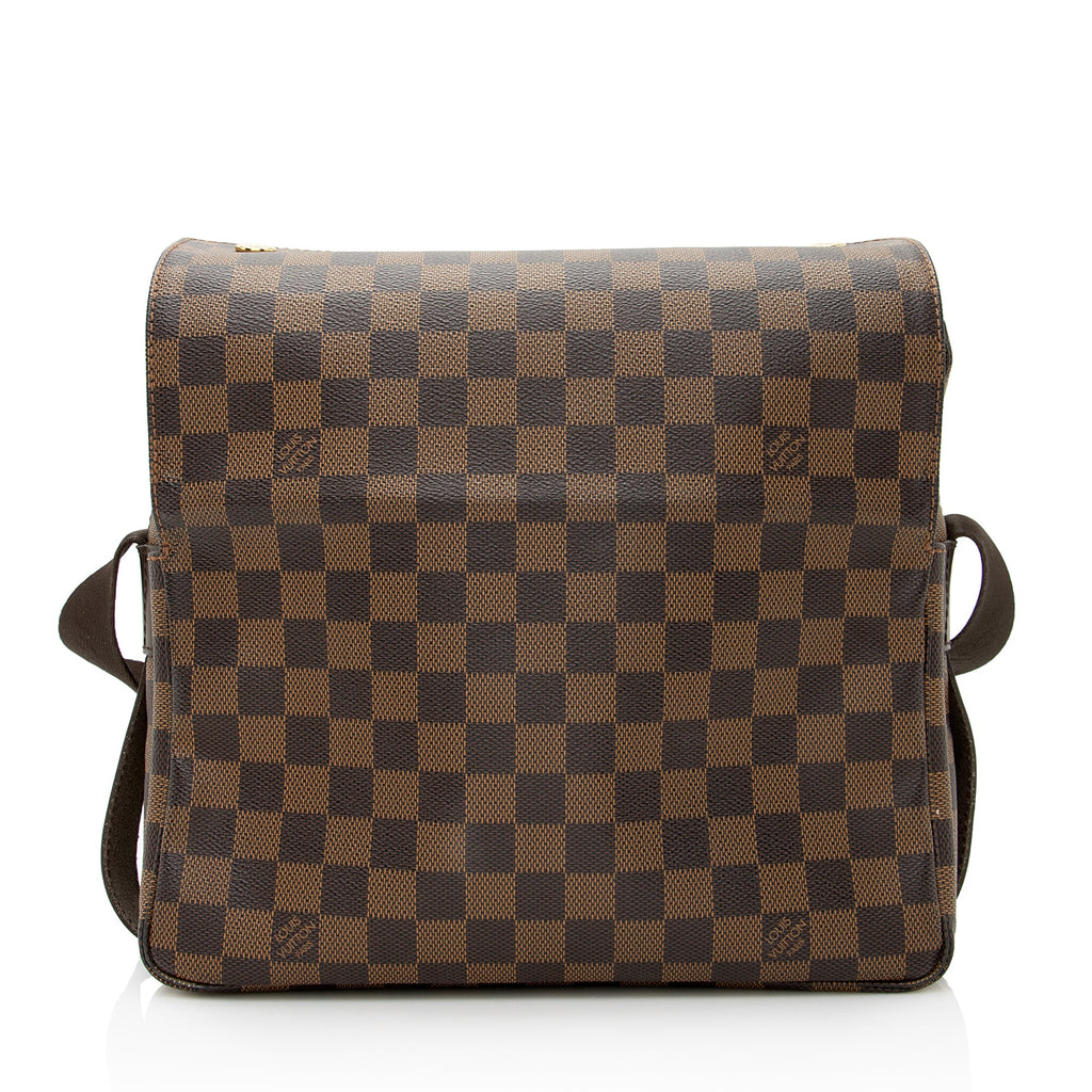Louis Vuitton Damier Ebene Naviglio Messenger Bag (SHF-22595)