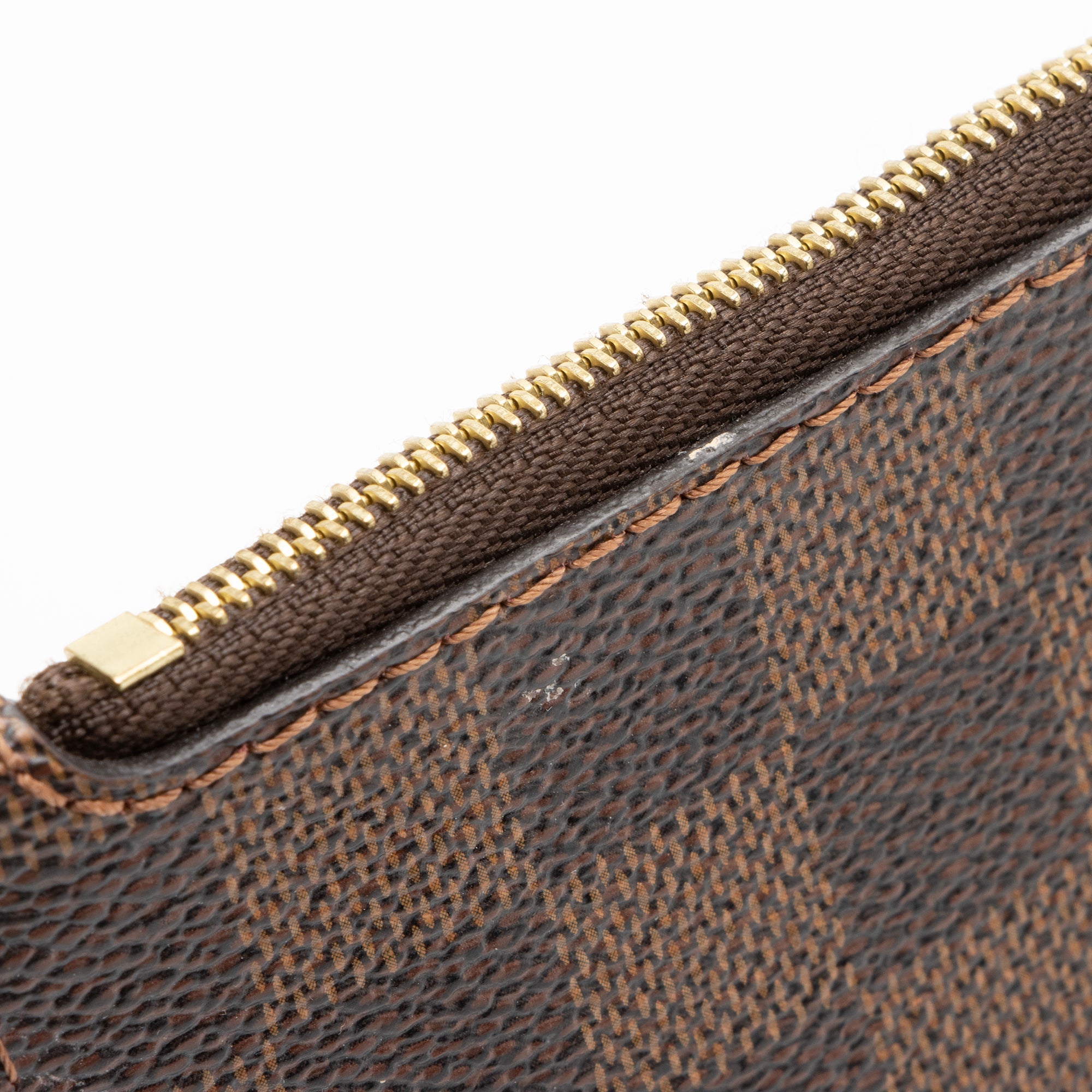 Louis Vuitton Damier Ebene Neverfull MM Pochette (SHF-23456)
