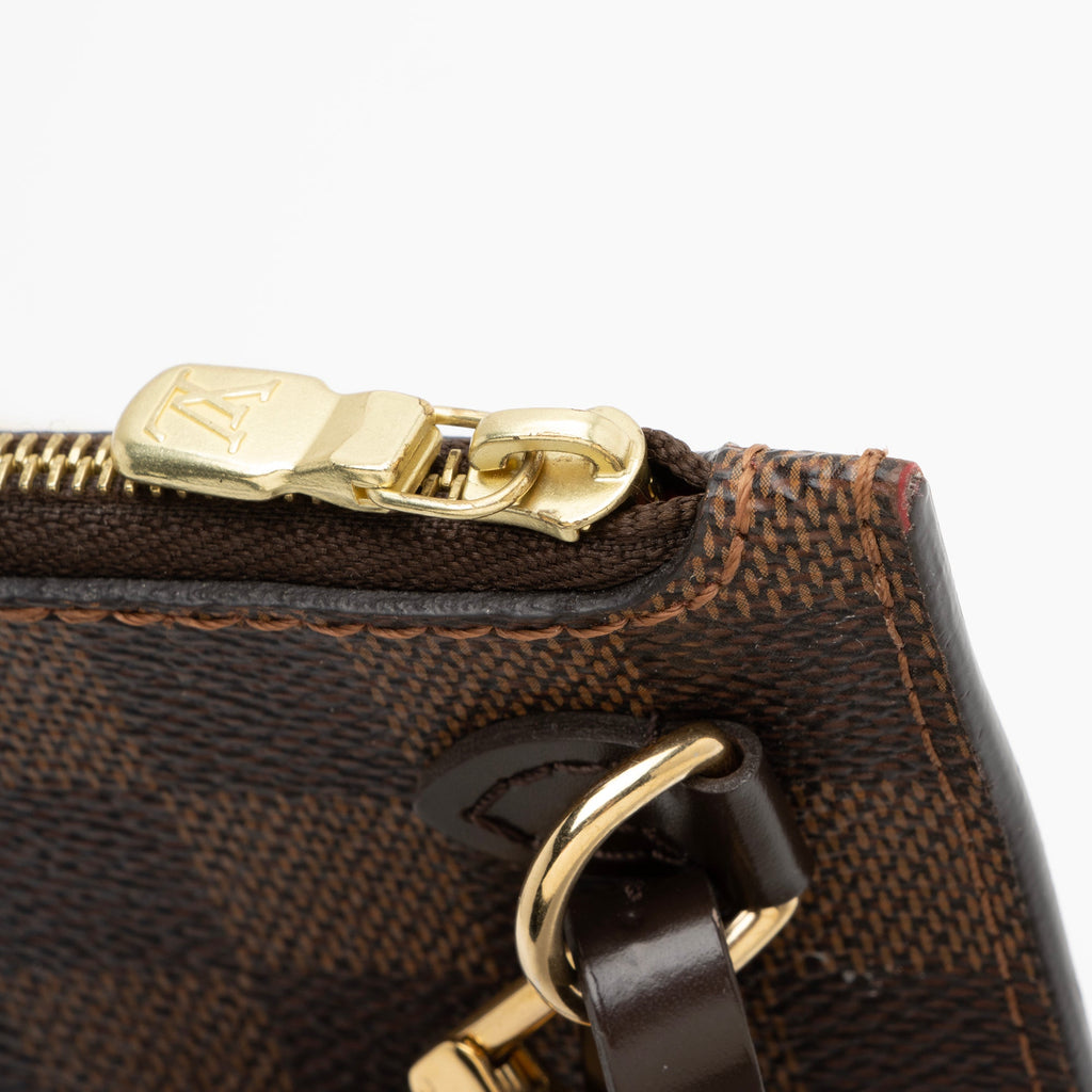Louis Vuitton Damier Ebene Neverfull MM Pochette (SHF-23456)