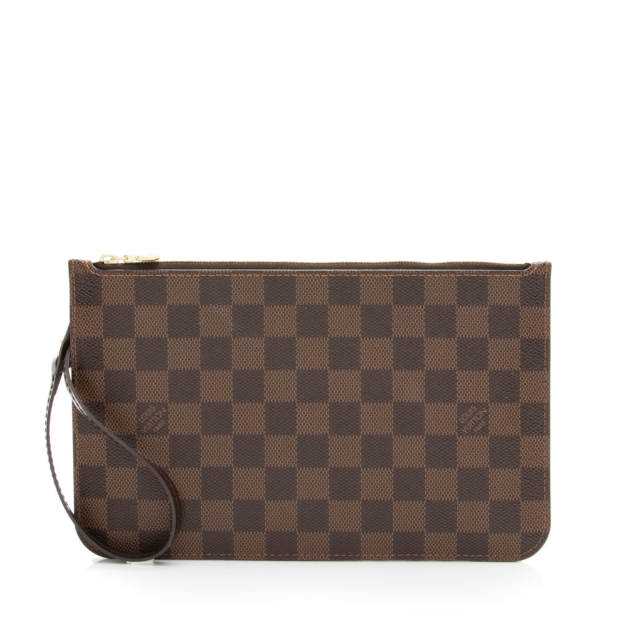 Louis Vuitton Damier Ebene Neverfull MM Pochette (SHF-23456)