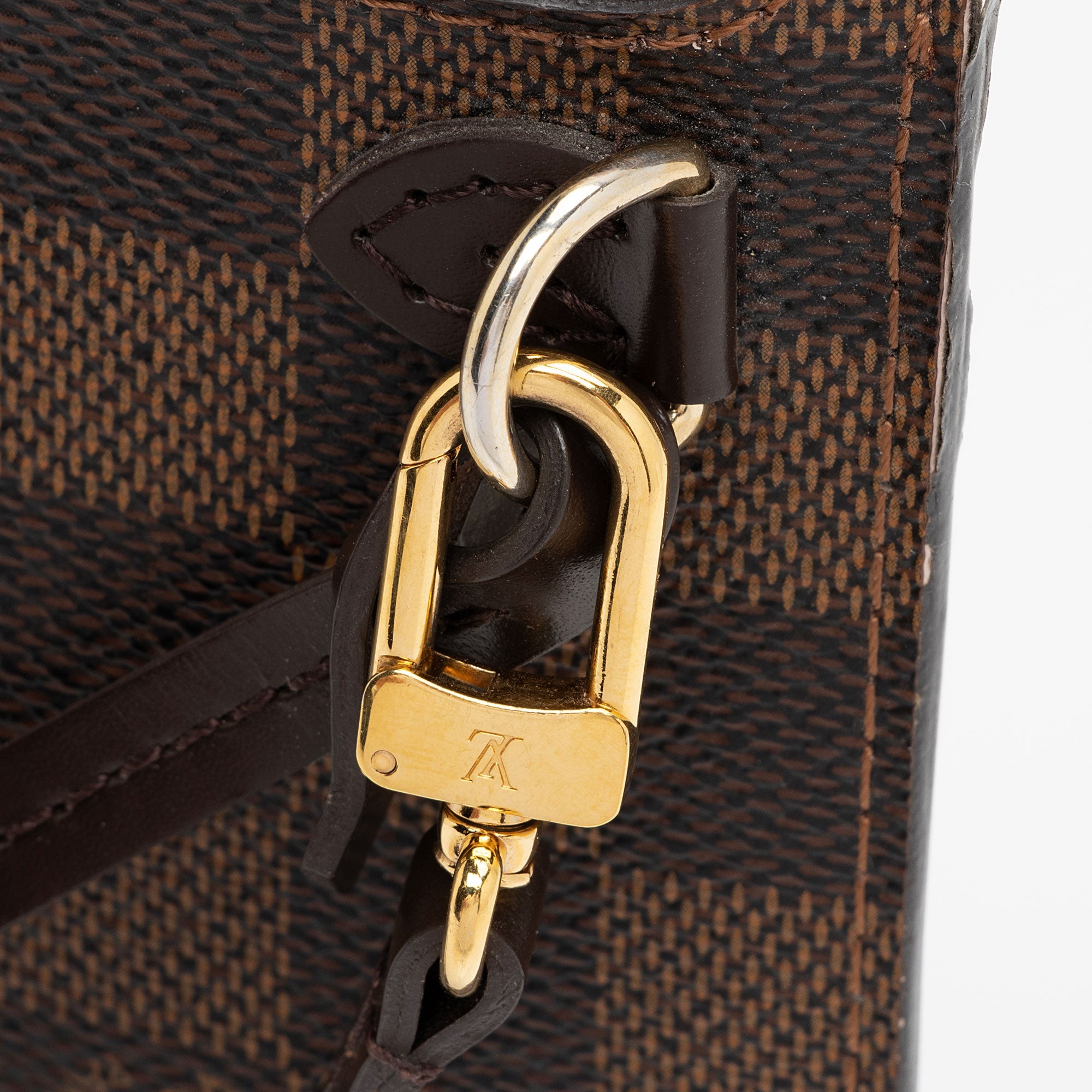 Louis Vuitton Damier Ebene Neverfull MM Pochette (SHF-8JuLUH)