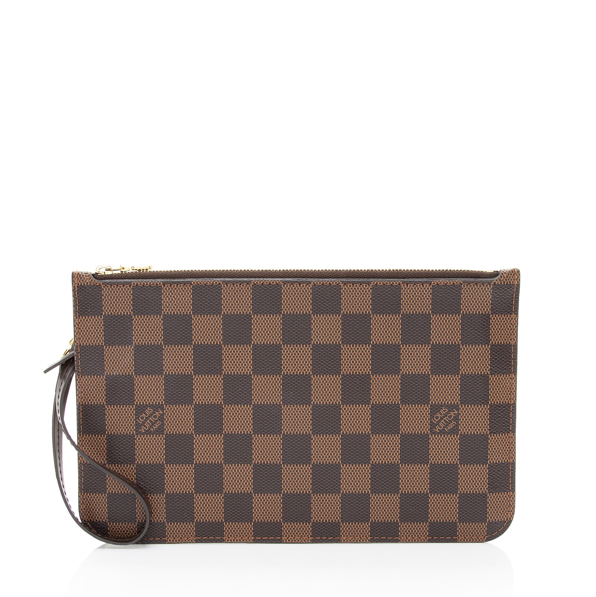 Louis Vuitton Damier Ebene Neverfull MM Pochette (SHF-T9Ww3O)