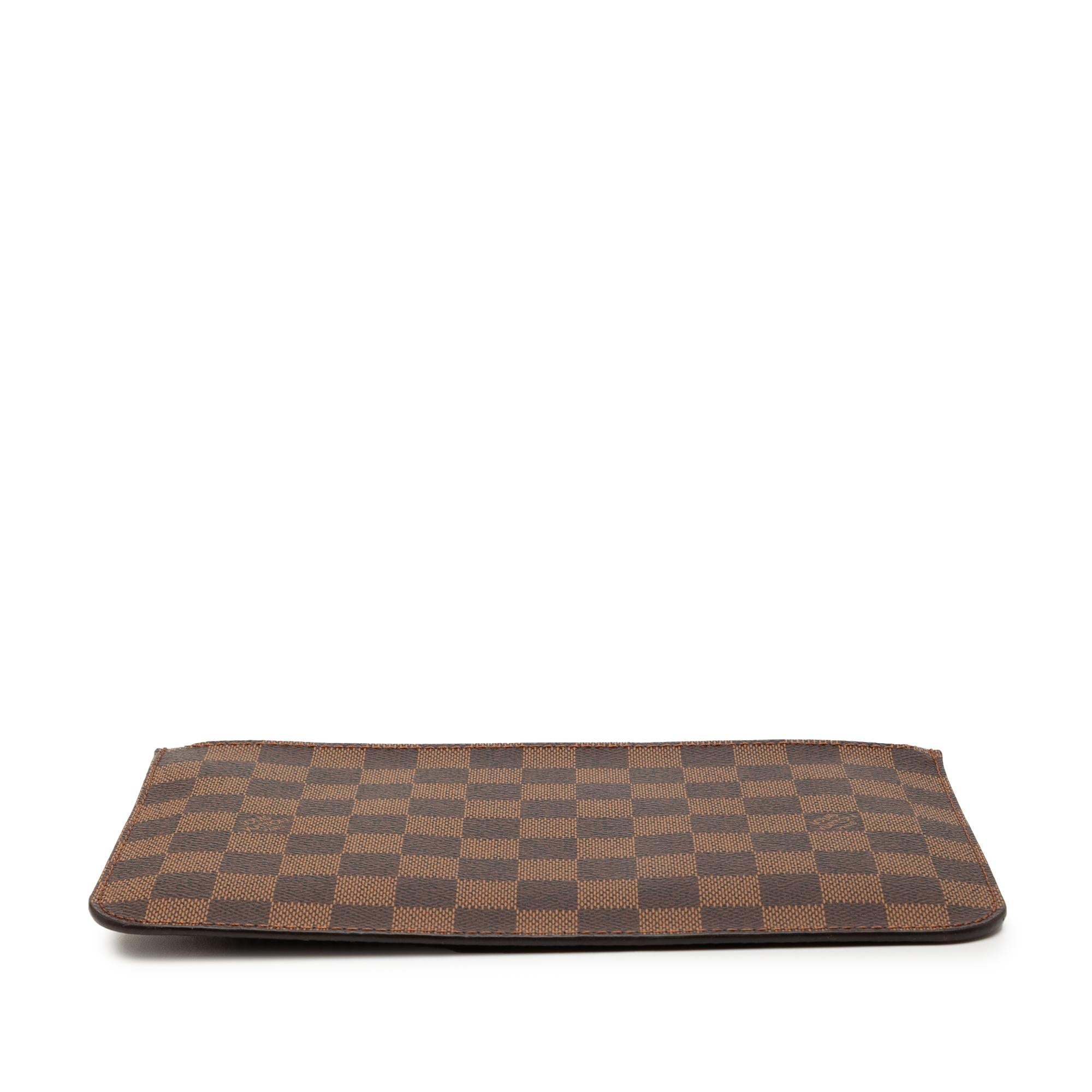 Louis Vuitton Damier Ebene Neverfull MM Pouch