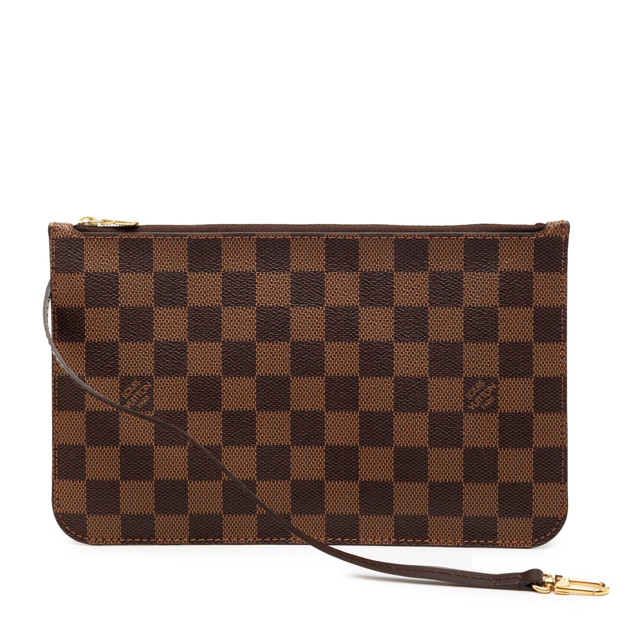 Louis Vuitton Damier Ebene Neverfull MM Pouch