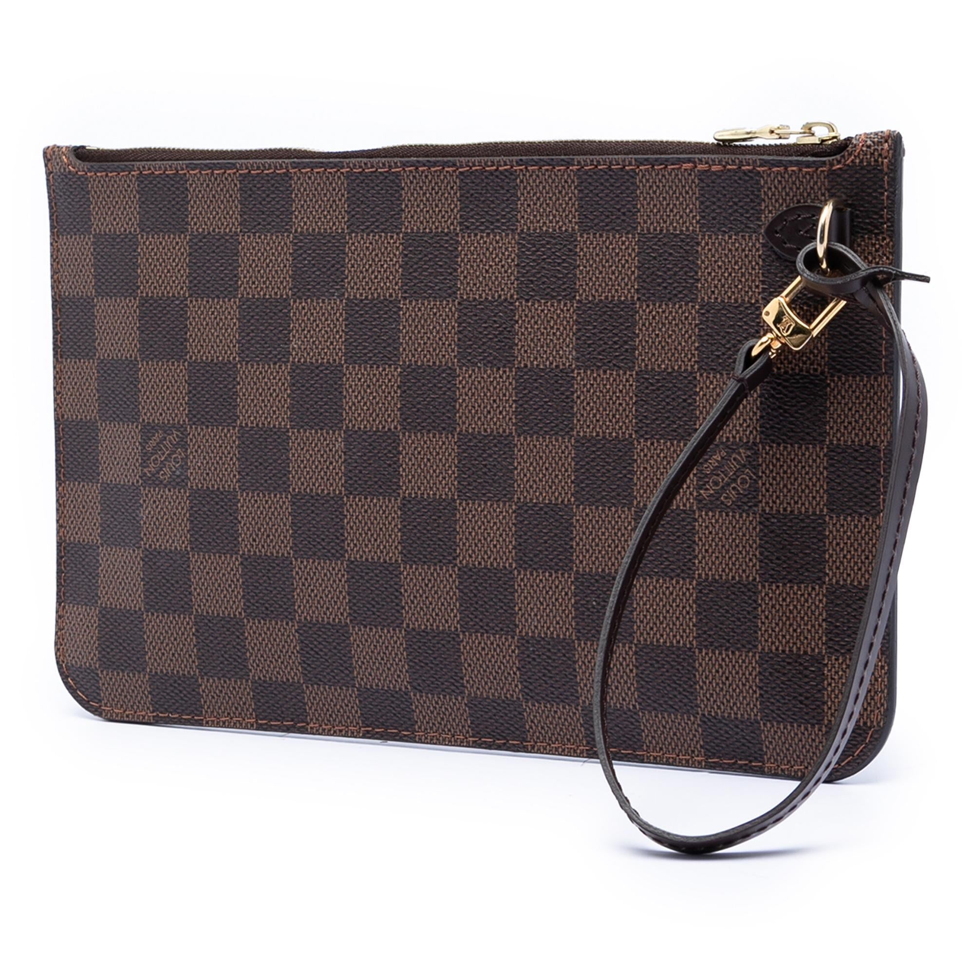 Louis Vuitton Damier Ebene Neverfull MM Pouch