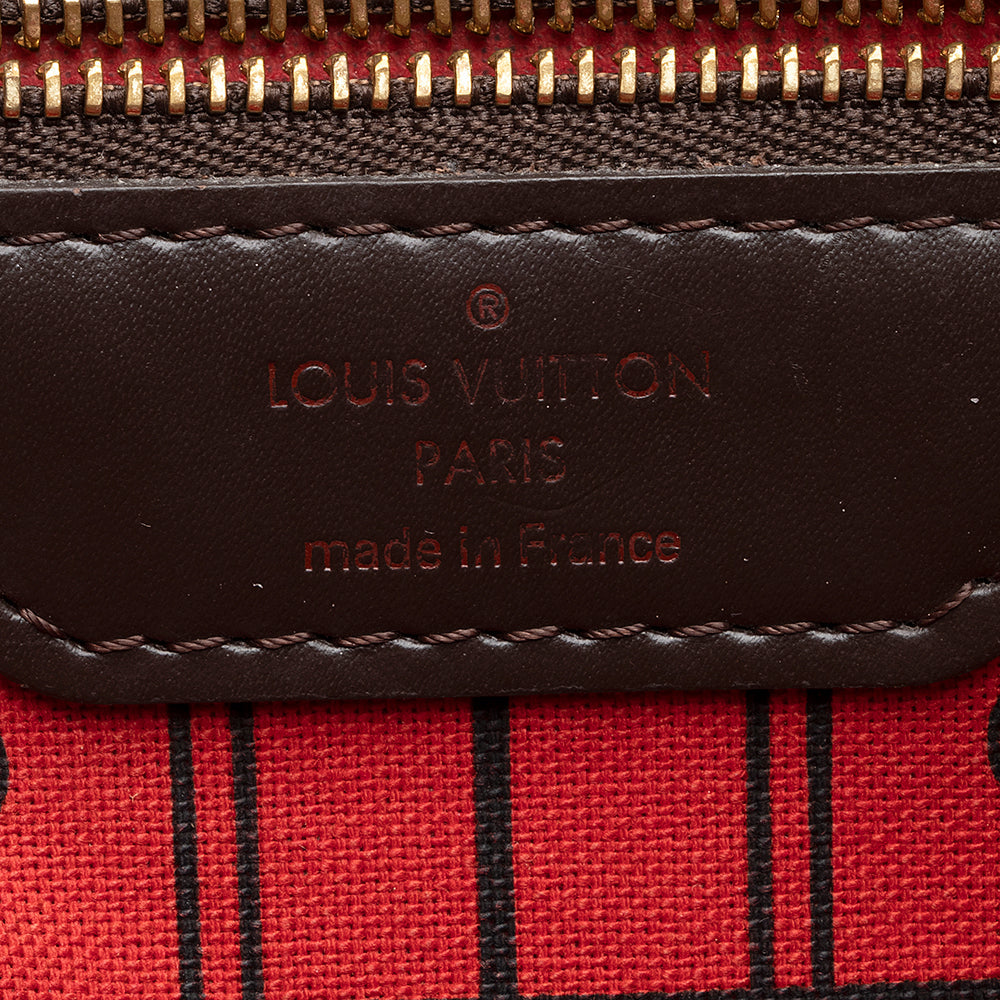 Louis Vuitton Damier Ebene Neverfull MM Tote
