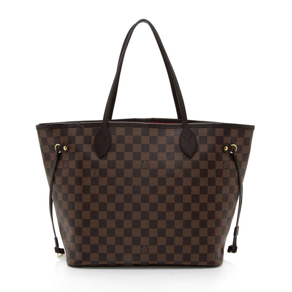 Louis Vuitton Damier Ebene Neverfull MM Tote (SHF-BrNtNW)