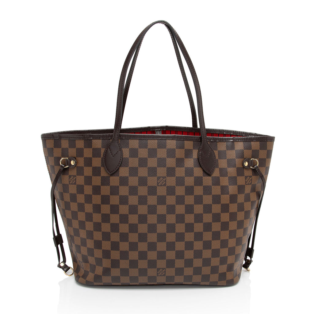 Louis Vuitton Damier Ebene Neverfull MM Tote (SHF-DzSy4A)