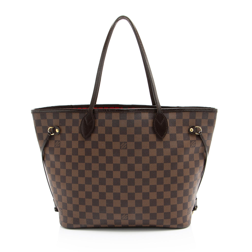 Louis Vuitton Damier Ebene Neverfull MM Tote (SHF-T7BKnj)