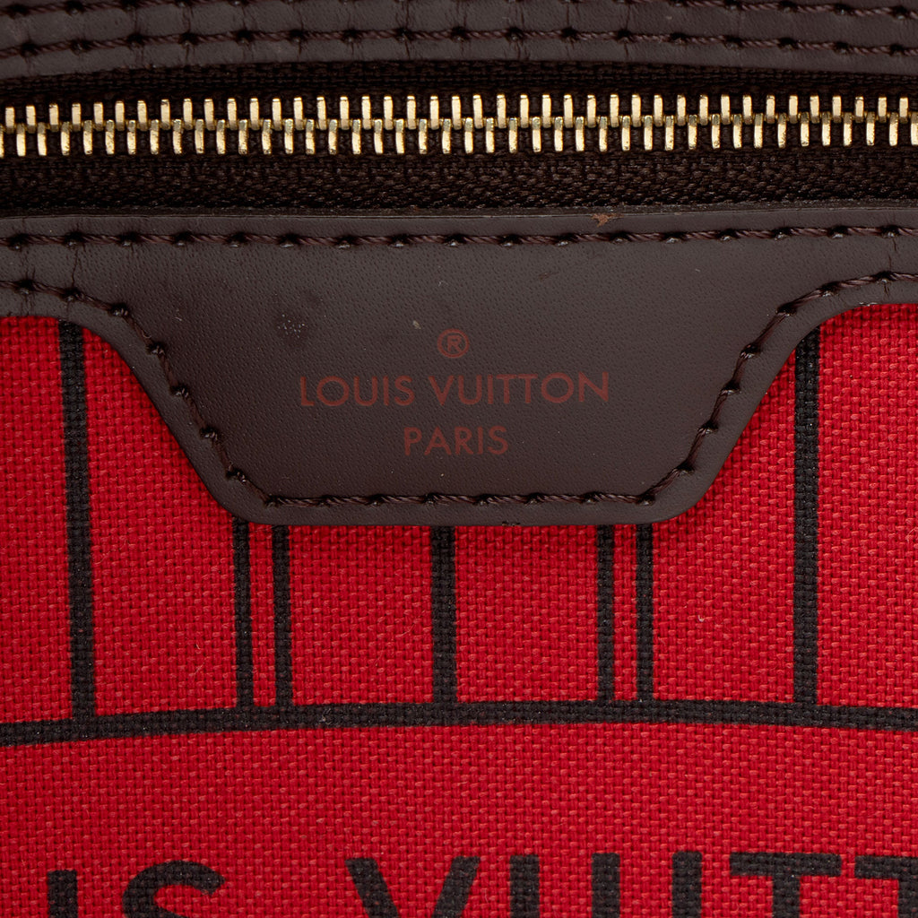 Louis Vuitton Damier Ebene Neverfull MM Tote