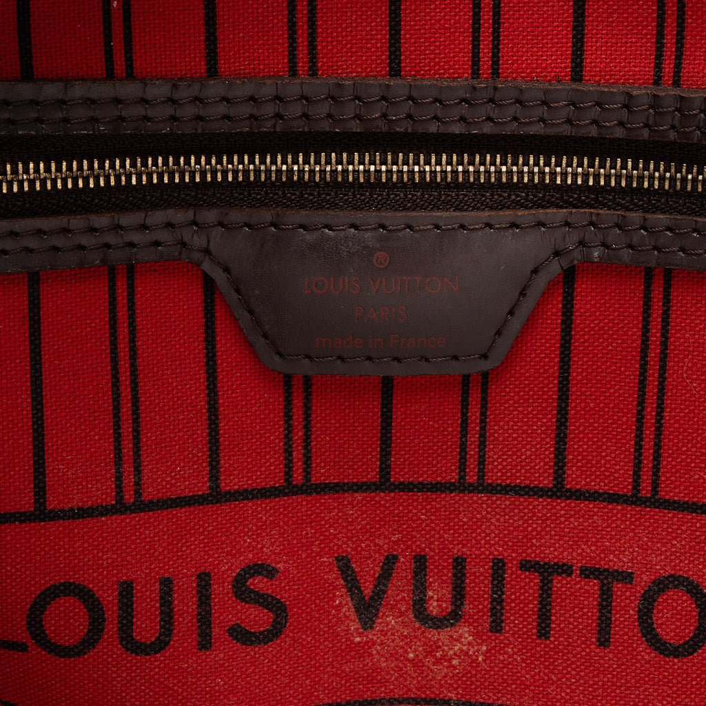 Louis Vuitton Damier Ebene Neverfull MM Tote