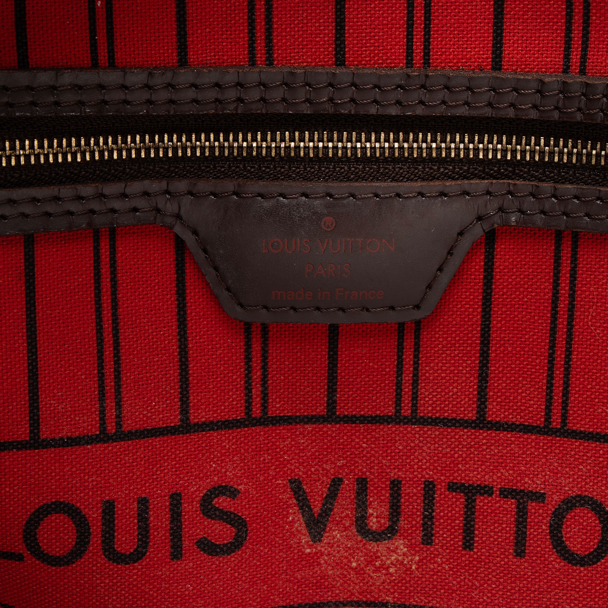 Louis Vuitton Damier Ebene Neverfull MM Tote