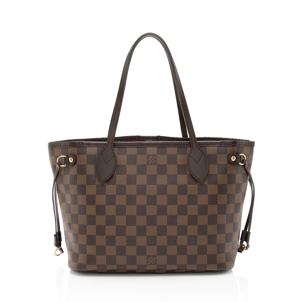 Louis Vuitton Damier Ebene Neverfull PM Tote (SHF-BNyKhH)
