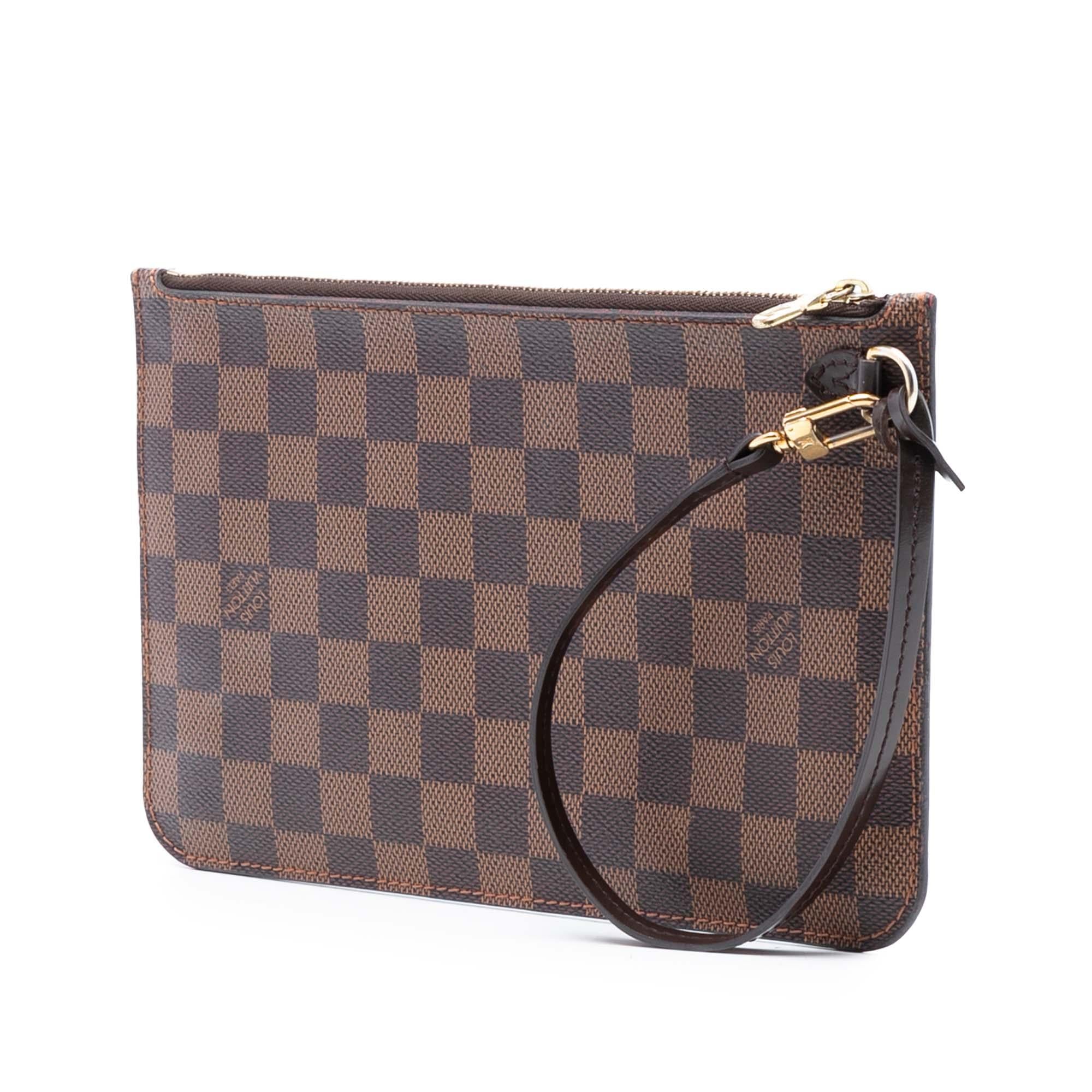 Louis Vuitton Damier Ebene Neverfull Pouch MM