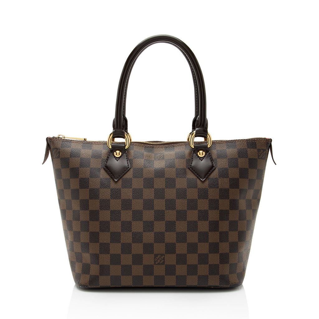 Louis Vuitton Damier Ebene Saleya PM Tote - FINAL SALE (SHF-0nBi6m)