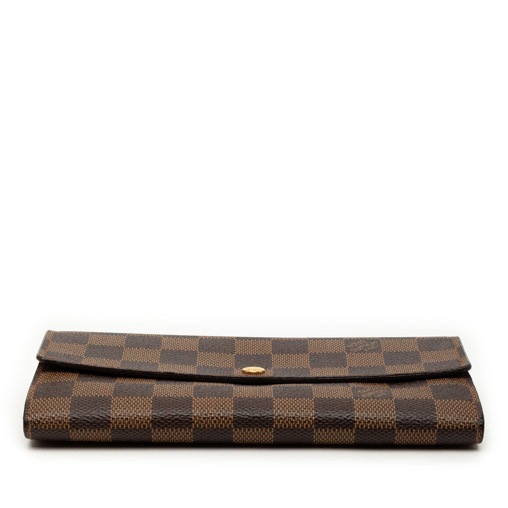 Louis Vuitton Damier Ebene Sarah Long Wallet