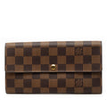 Louis Vuitton Damier Ebene Sarah Long Wallet