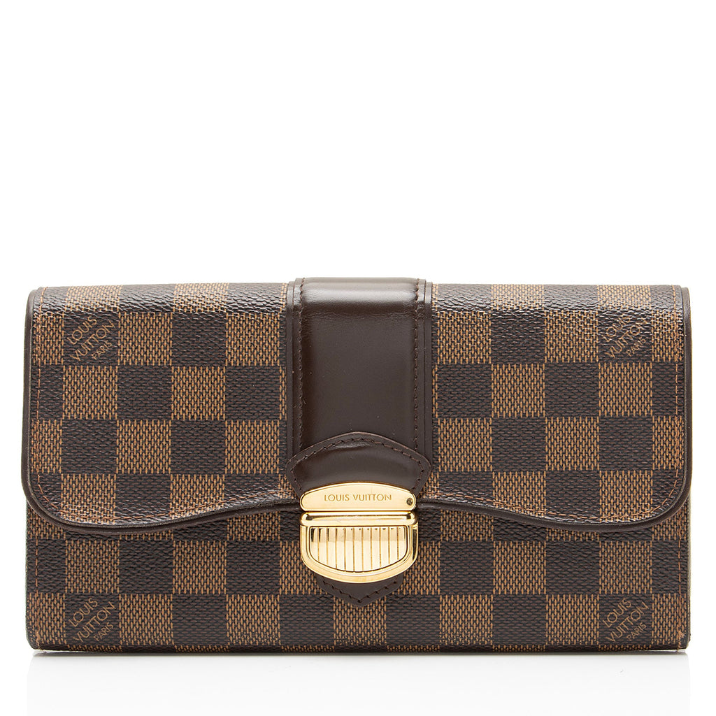 Louis Vuitton Damier Ebene Sistina Wallet
