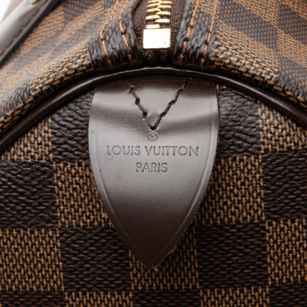 Louis Vuitton Damier Ebene Speedy 25 Satchel