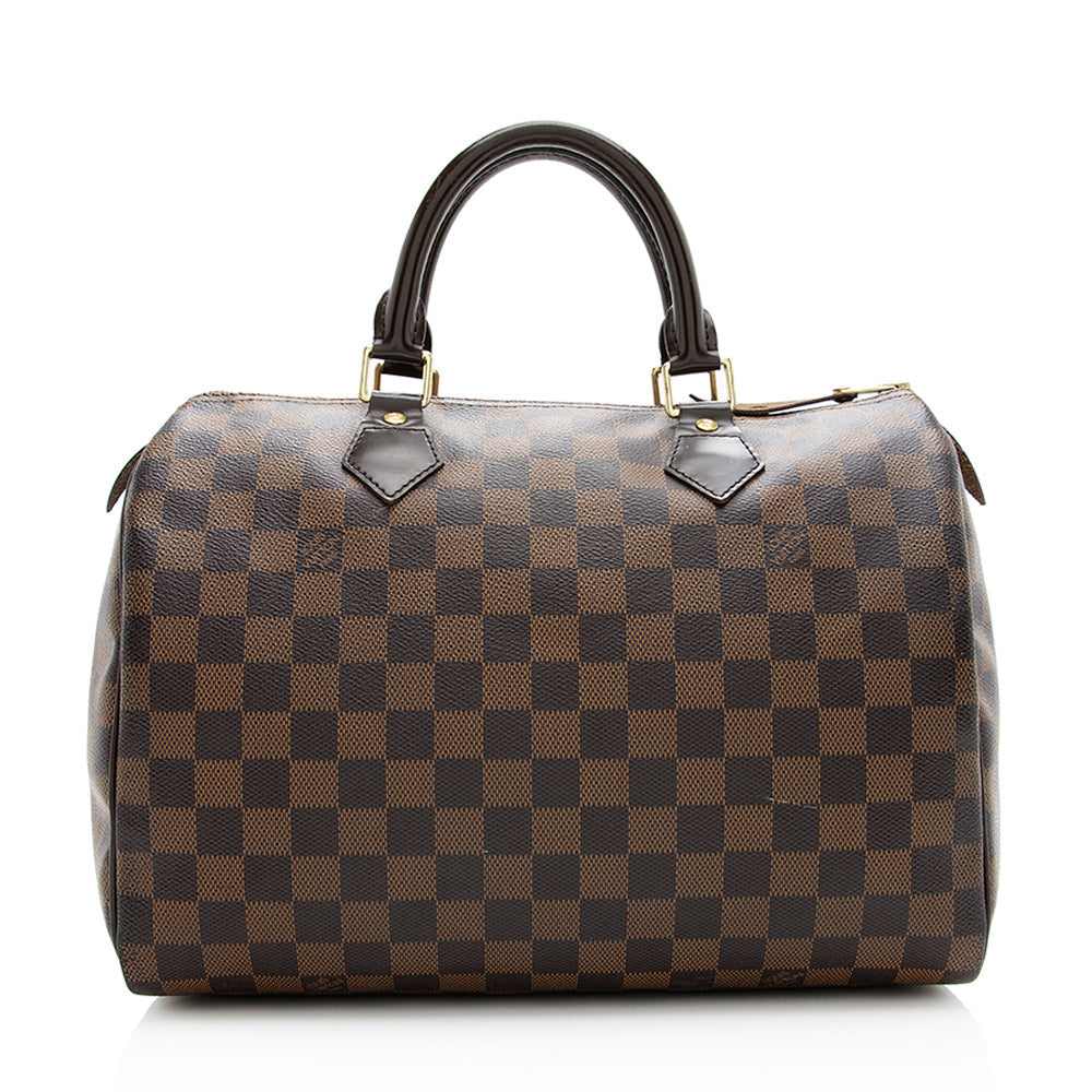 Louis Vuitton Damier Ebene Speedy 30 Satchel (SHF-20847)