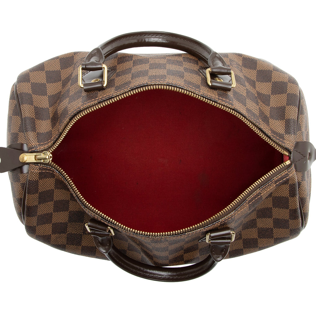 Louis Vuitton Damier Ebene Speedy 30 Satchel (SHF-iP09MB)