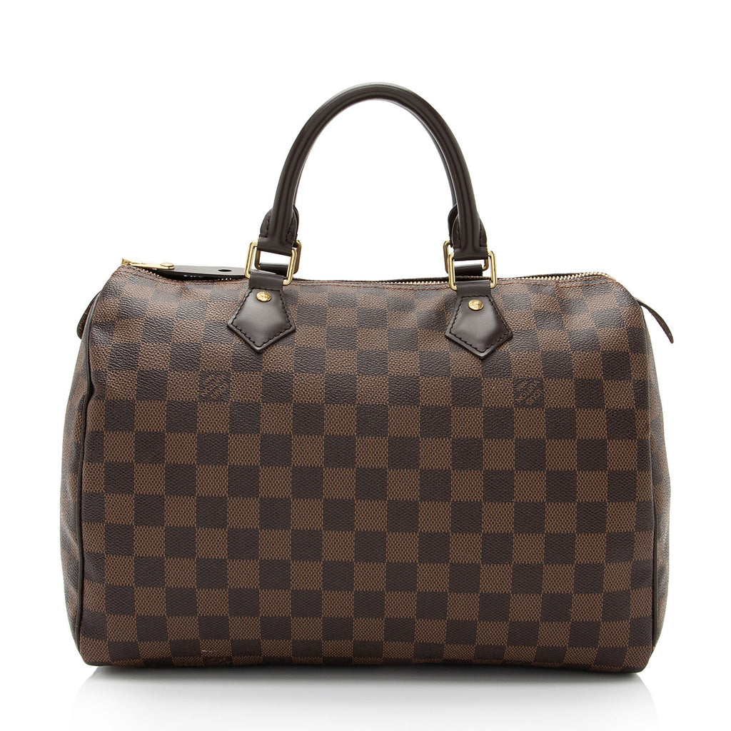 Louis Vuitton Damier Ebene Speedy 30 Satchel (SHF-woWUpp)